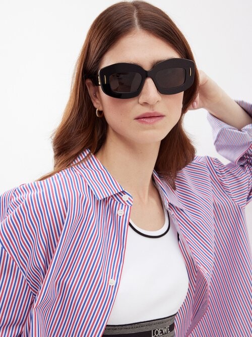 LOEWE Eyewear Anagram-logo Acetate Sunglasses - ShopStyle
