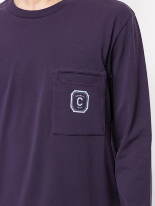 Cerruti Crew Neck Patch Pocket Sweater