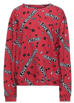 Love Moschino Red Women's Sweatshirts & Hoodies | Shop the 