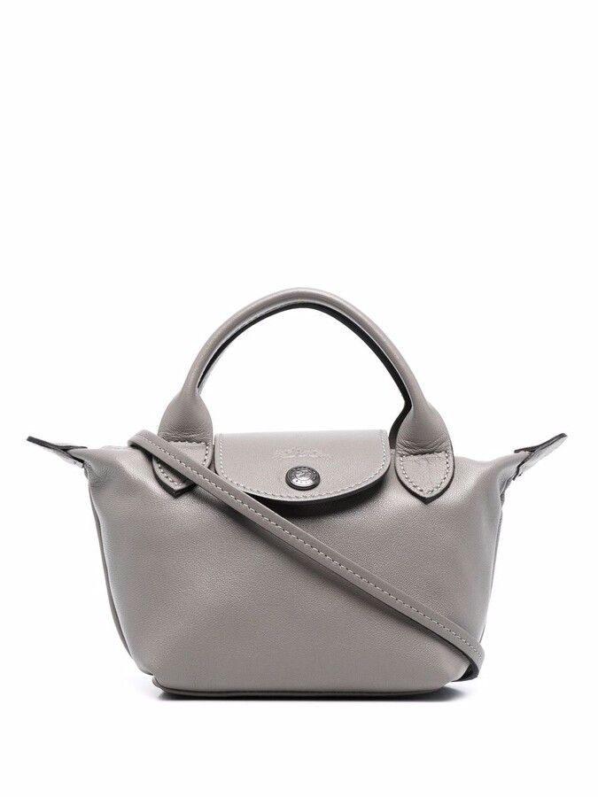 gray longchamp bag