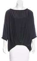 Thumbnail for your product : Ramy Brook Silk-Trimmed Oversize Top