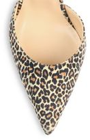 Thumbnail for your product : Manolo Blahnik Tayler Leopard-Print Suede D'Orsay Pumps