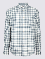 Thumbnail for your product : M&S Collection Brushed Cotton Checked Shirt