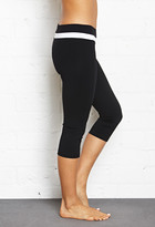Thumbnail for your product : Forever 21 SPORT Contrast Band Yoga Capris