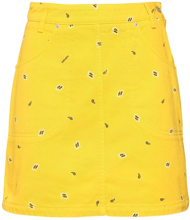 Women's Yellow Denim Skirts | ShopStyle