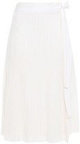 Thumbnail for your product : VVB Two-tone Open-knit Wrap Skirt
