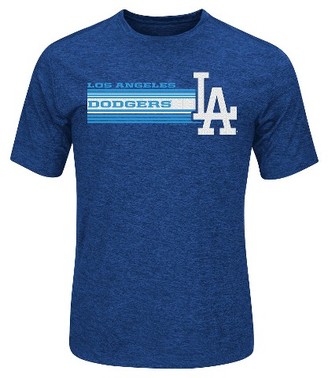 MLB LA Dodgers Men's Heathered Performance T-Shirt