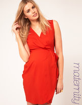 Thumbnail for your product : ASOS Maternity Tulip Dress With Wrap Detail