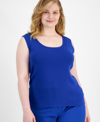 売れ筋商品|||タハリエーエスエル  カットソー トップス レディース Plus Size Scoop Neck Sleeveless Sweater New  Featherweight Cashmere Embellished Sweater-tank For Women