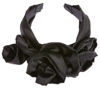 Jennifer Behr Black Rosette Headband