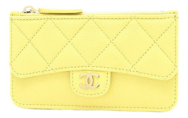 Chanel Yellow Leather Wallets - ShopStyle