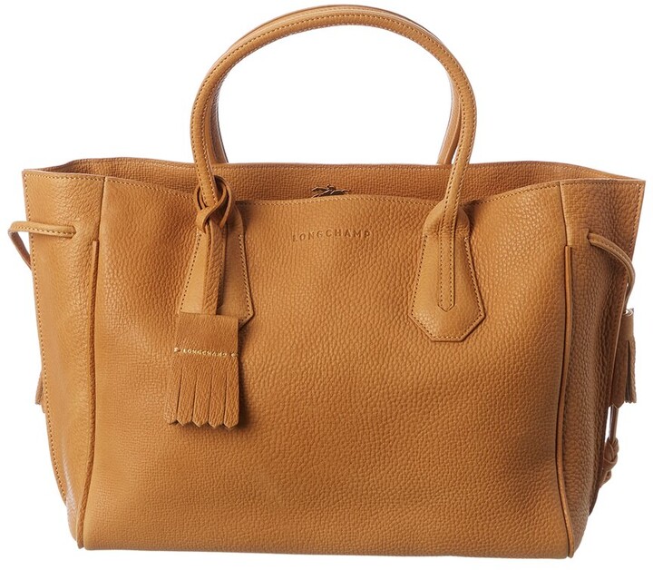 Longchamp Penelope Medium Leather Tote ShopStyle