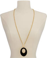 Thumbnail for your product : Thalia Sodi Thai Sodi Gold-Tone Jet Stone Oval Pendant Necklace, Created for Macy's