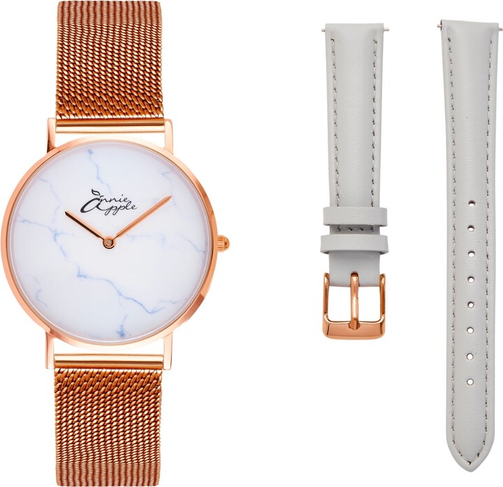 Bermuda Watch Company Annie Apple Jumeriah Marble/Rose Gold/Grey Interchangeable