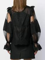 Thumbnail for your product : Zimmermann puff sleeve lace blouse