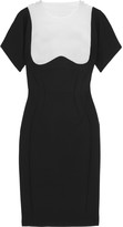 Thumbnail for your product : Antonio Berardi Contrast-yoke stretch cotton-blend crepe dress
