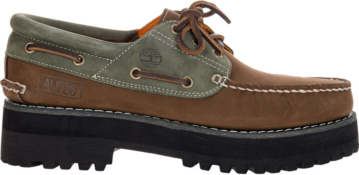 Timberland X Alife 3-eye Classic Lug Boat Shoes In Dark Brown/grey -  ShopStyle Slip-ons & Loafers