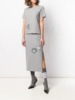 Thumbnail for your product : Thom Browne Sequin-Floral Skirt