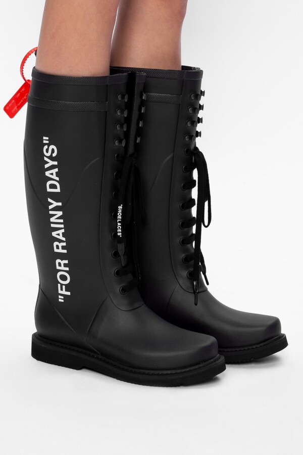 Off-White 'Rain' Boots Women's Black - ShopStyle