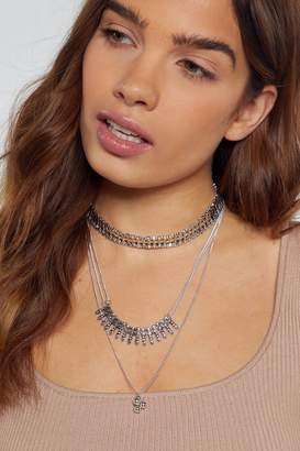 Nasty Gal Layer After Year Ornate Choker Necklace