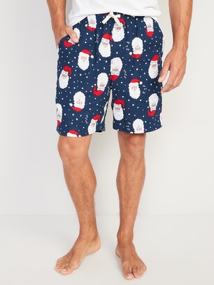 Old Navy Matching Printed Flannel Pajama Boxer Shorts for Men --7