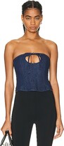 Isa Corset in Blue 