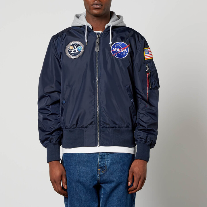 Alpha Industries MA-1 Apollo Appliquéd Shell Hooded Jacket ShopStyle
