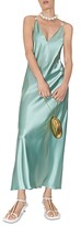 Daphne Pearl Embellished Slip Dress 