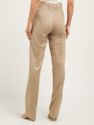 Giuliva Heritage Collection The Adele Straight-leg Wool Trousers - Beige