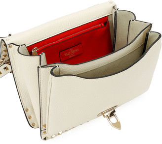 Valentino Rockstud Vitello Alce Box Shoulder Bag