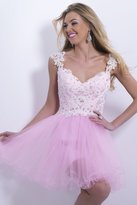 Thumbnail for your product : Blush Lingerie Embroidered V Neck Cocktail Dress 9877