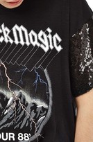 Thumbnail for your product : Topshop Women's Sequin Sleeve Rock Tee
