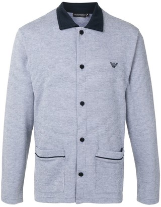 emporio armani lightweight lounge tracksuit navy