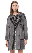 Thumbnail for your product : Rebecca Taylor Tweed & Leather Coat