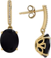 Thumbnail for your product : Honora Onyx (9 x 7mm) & Diamond Accent Drop Earrings in 14k Gold