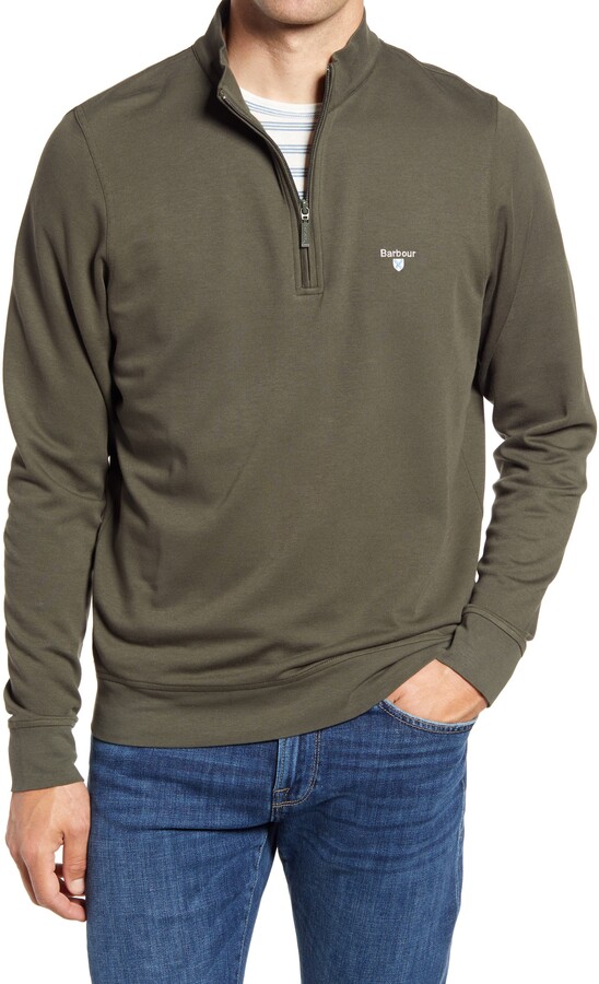 Barbour Batten Quarter-Zip Pullover - ShopStyle Half-zip Sweaters