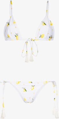 Ambra Maddalena Gigi Lemon Tie Side Bikini