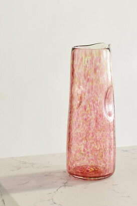 Vanderohe Curio - + Net Sustain Large Glass Jug - Pink