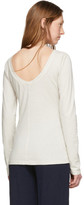 Thumbnail for your product : Raquel Allegra Off-White Ballet Long Sleeve T-Shirt