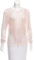Thumbnail for your product : Ronny Kobo Fringe-Trimmed Knit Sweater