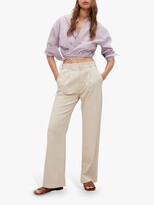 Thumbnail for your product : MANGO Crossover Cotton Poplin Blouse, Lilac