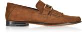 Thumbnail for your product : Santoni Light Brown Suede Fringed Loafer