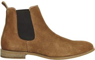 Ask the Missus Endeavour Chelsea Boots Beige Suede