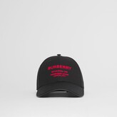 Thumbnail for your product : Burberry Horeferry Motif Cotton Twill Baeball Cap