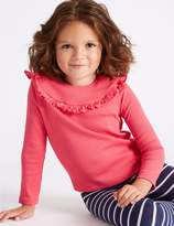 Thumbnail for your product : Marks and Spencer 2 Pack Cotton Rich Frill Tops (3 Months - 5 Years)