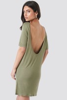 Thumbnail for your product : NA-KD Deep Back Viscose Dress