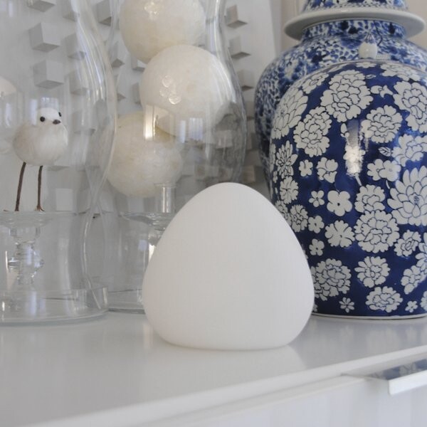 Artkalia Stonnia LED Stone in White, Size: 6 "