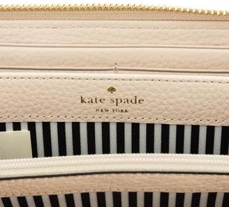 Kate Spade Porcelain and Bright Papaya Leather Cobble Hill Lacey Wallet (New with Tags)