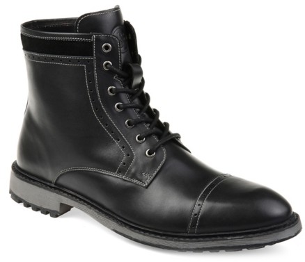 hugh cap toe lace up boot