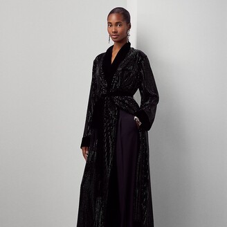 Ralph Lauren Collection Ralph Lauren Sullivan Embellished Velvet Robe-Coat  - ShopStyle Robes